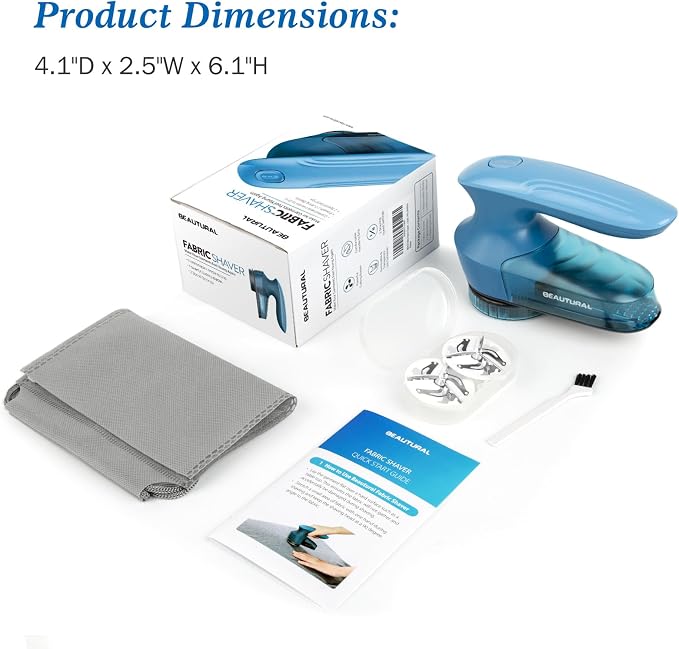 BEAUTURAL Fabric Shaver and Lint Remover, Sweater Defuzzer - Image 7
