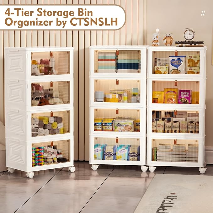 CTSNSLH 36Qt Plastic Storage Bins Organizer - Image 3