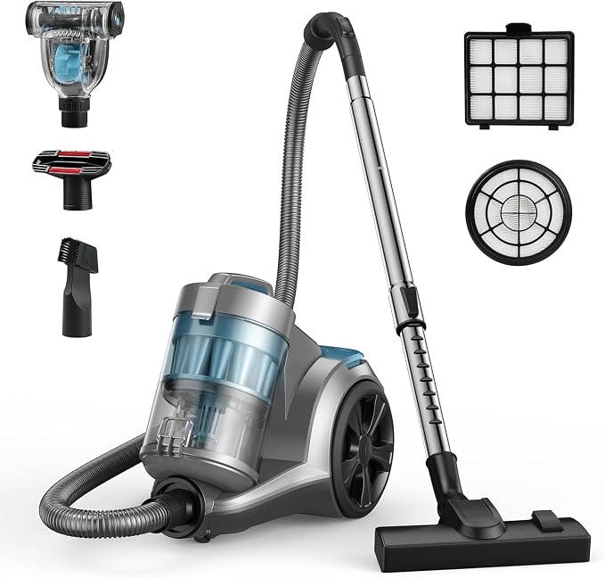 Aspiron 1700W Canister Vacuum Cleaner, 32Kpa Bagless Vacuum Cleaner, 2 by aspiron