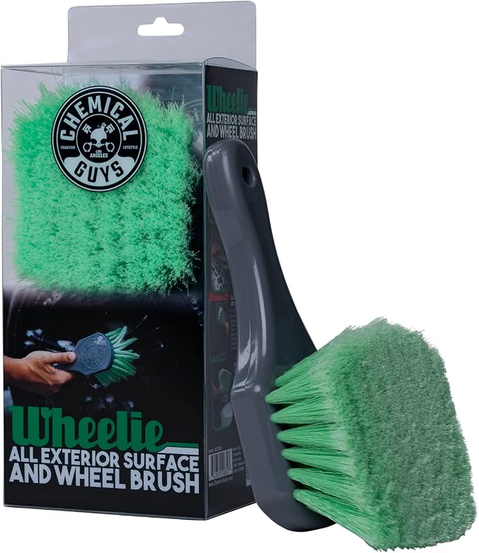 Chemical Guys ACCG08 Wheelie All Exterior Surface and Wheel Brush Green by ChemicalGuys