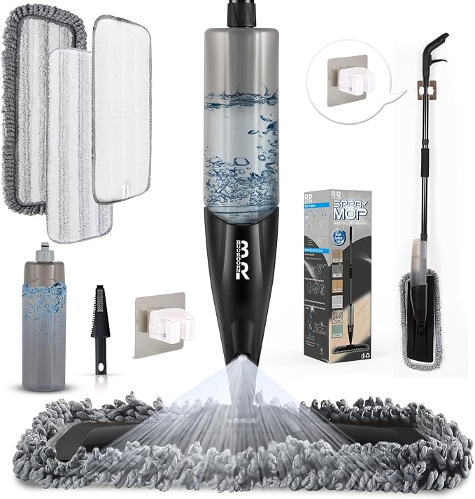 Microfiber Spray Mop for Floors Dry and Wet Mop by MakeCleaningEfficientFun