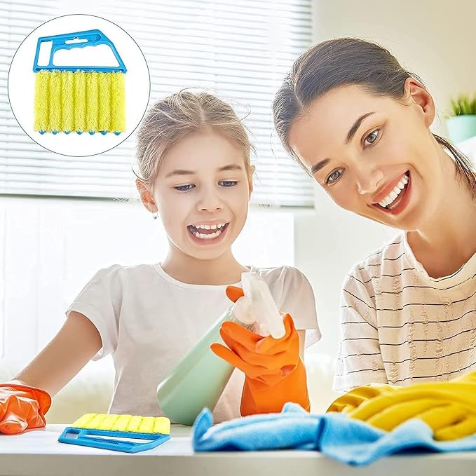 Universal Blind Cleaning Brush, Microfiber Venetian Blind Cleaner Brush Tool - Image 4