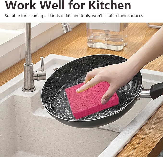 Car Wash Sponges, 3 Pack Extra Thick Large Cleaning Sponge Multi-Purpose - Image 9