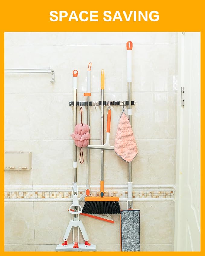 2 Pack Broom Holder Wall Mount - Image 7