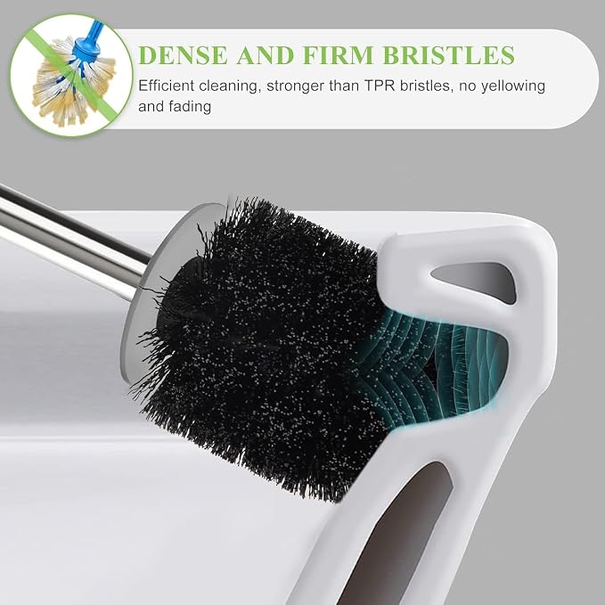 Toilet Brush and Holder Set, 3 Pack - Image 3