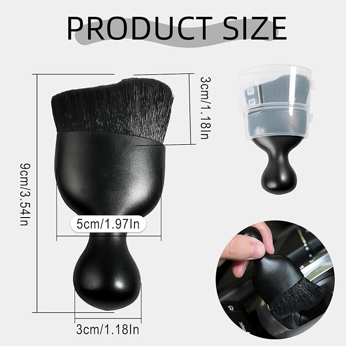 Car Detailing Brush, Deep Crevice Cleaning Soft Bristle Cleaning Brush - Image 2