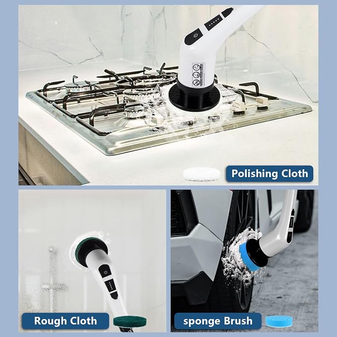 NEWONE Electric Spin Scrubber, Cordless Cleaning Brush - Image 3