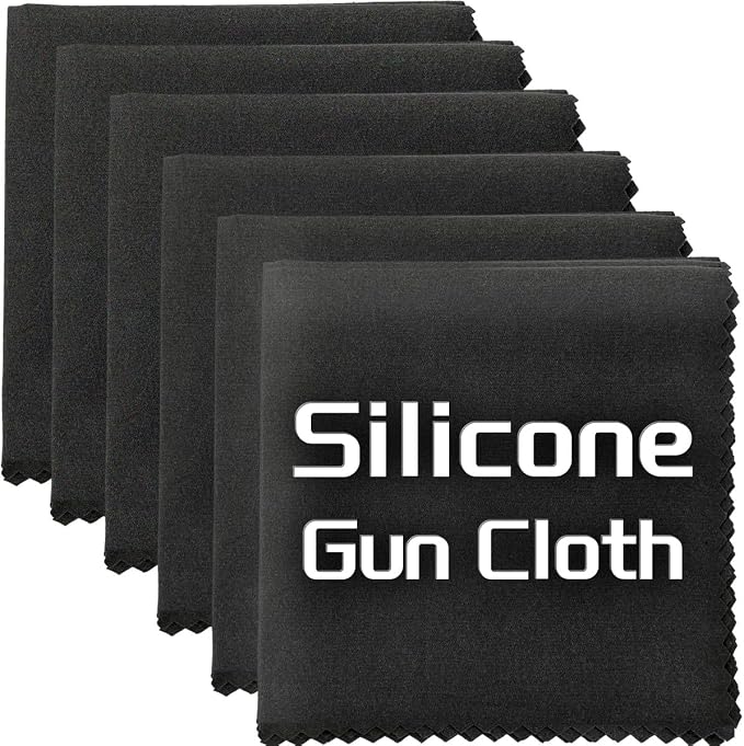 Silicone Gun Cleaning Cloth, Reusable Microsuede Cleaning/Polishing Wipes Towels by Miaozhun