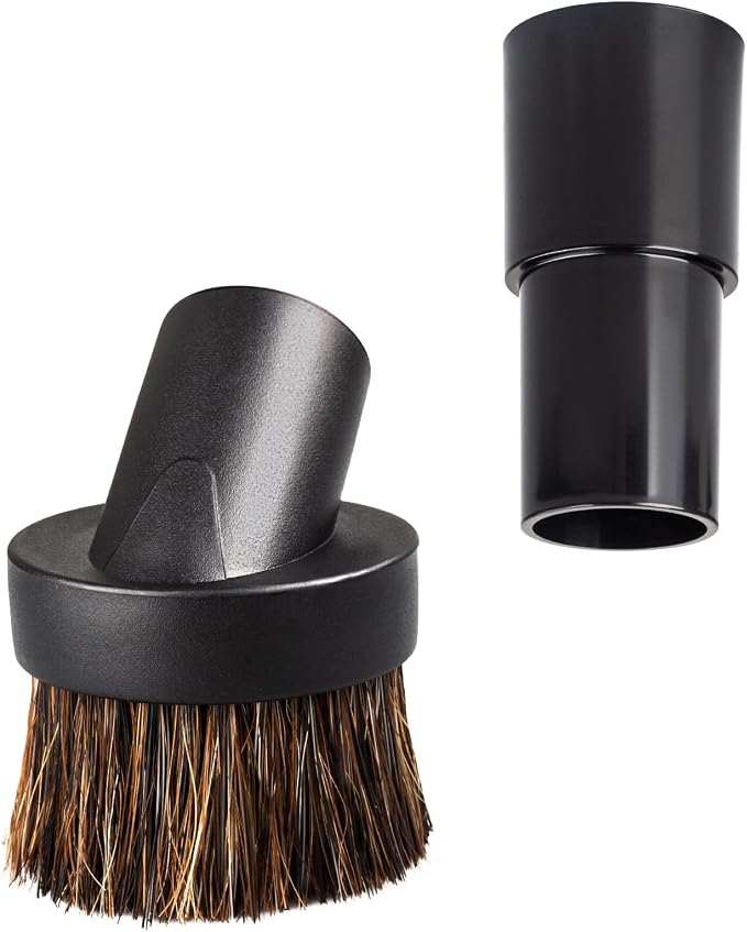 Vacuum Brush Attachments, 1.25” Round Dust Brush by KEIFI