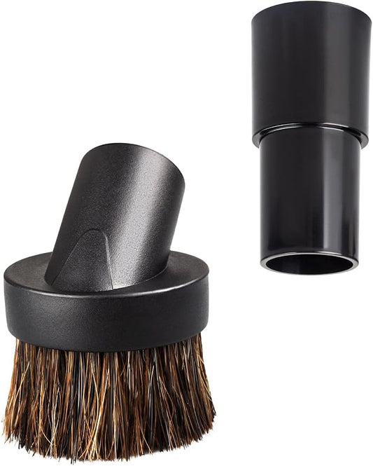 Vacuum Brush Attachments, 1.25” Round Dust Brush by KEIFI
