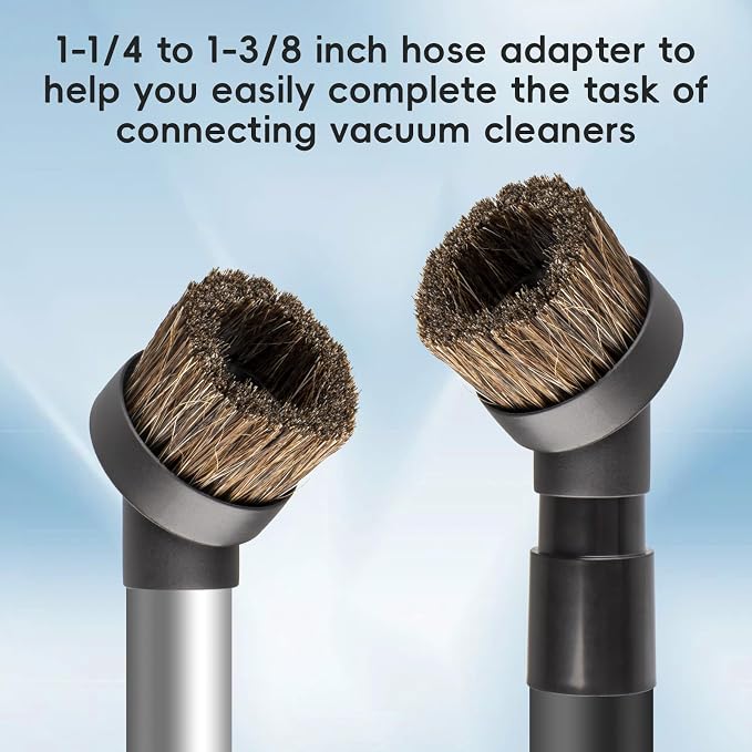 Vacuum Brush Attachments, 1.25” Round Dust Brush - Image 4