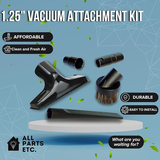 Attachments for 1.25" Vacuum Cleaner – Dust Brush, Upholstery Tool & 2 Adapter - Image 2
