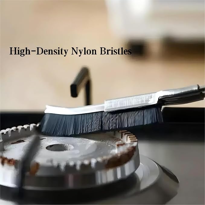Crevice Cleaning Brush with Stainless Steel Handle – Long Handle Gap Scrubber - Image 3