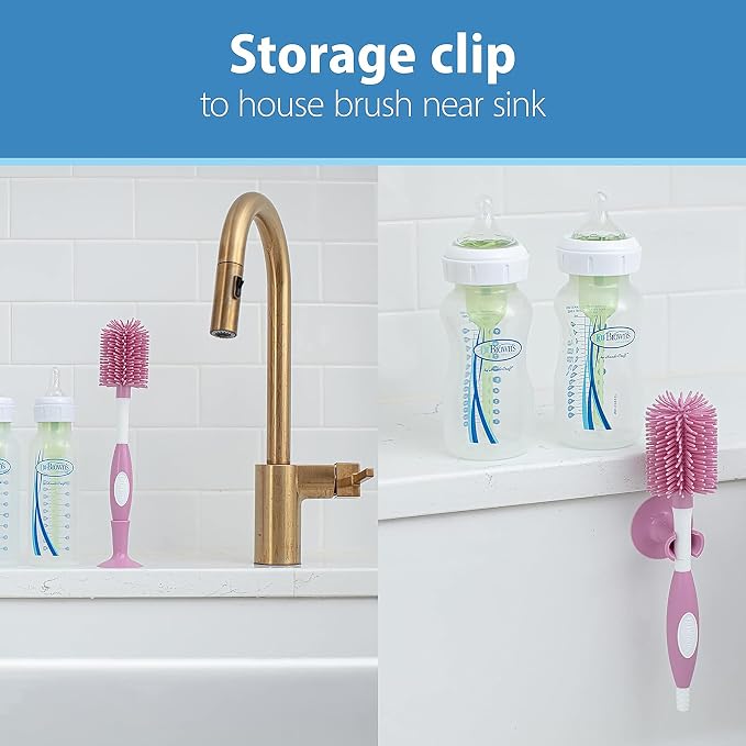 Dr. Brown's Soft Touch No Scratch Baby Bottle Cleaning Brush, Nipple Cleaner - Image 10