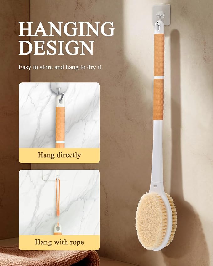 Shower Brush for Massage Dry Brushing: Back Scrubber for Shower - Image 8