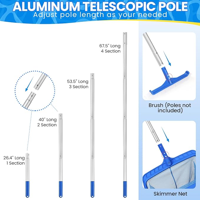 Tavaleu Swimming Fine Mesh Pool Skimmer Net - Image 3