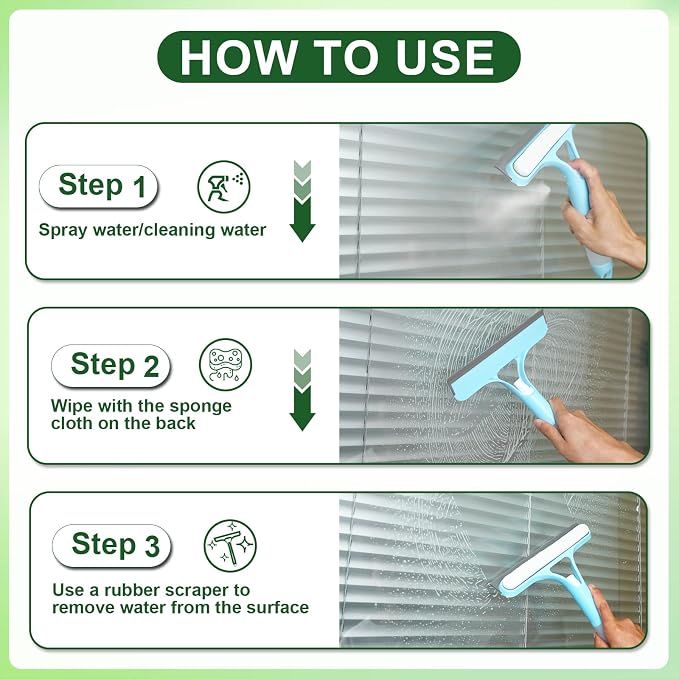 3 in 1 Window Cleaning Scraper, Window Squeegee - Image 3