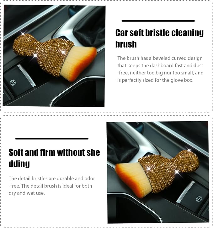 zipelo Auto Interior Dust Brush, Car Detailing Cleaning Brush - Image 3