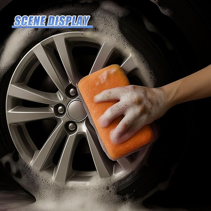 3PCS Microfiber Applicator Pads, Soft No-Scratch Car Wash Sponge, Washable - Image 5