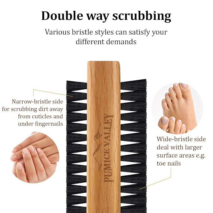 Wooden Cleaning Finger Nail Brush - Image 3