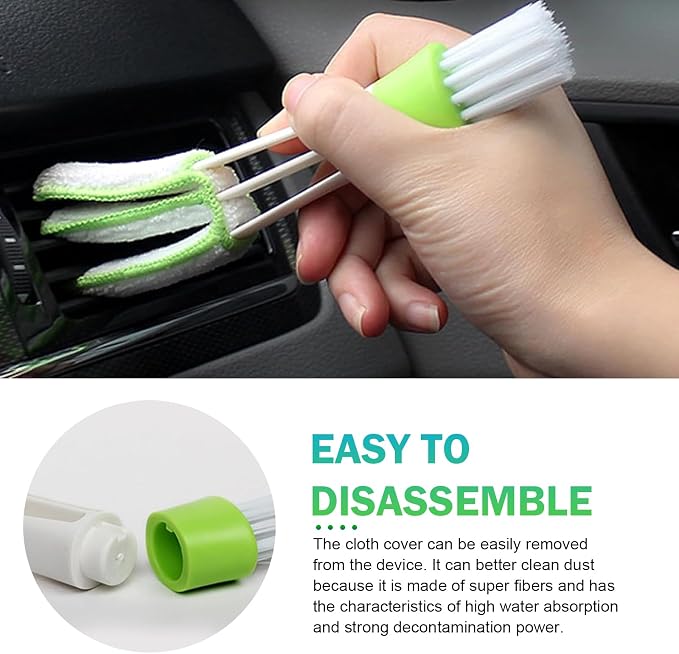 3 PCS Mini Dusters for Car Air Vent, Double Ended Mini Cleaning Brush, Window - Image 5