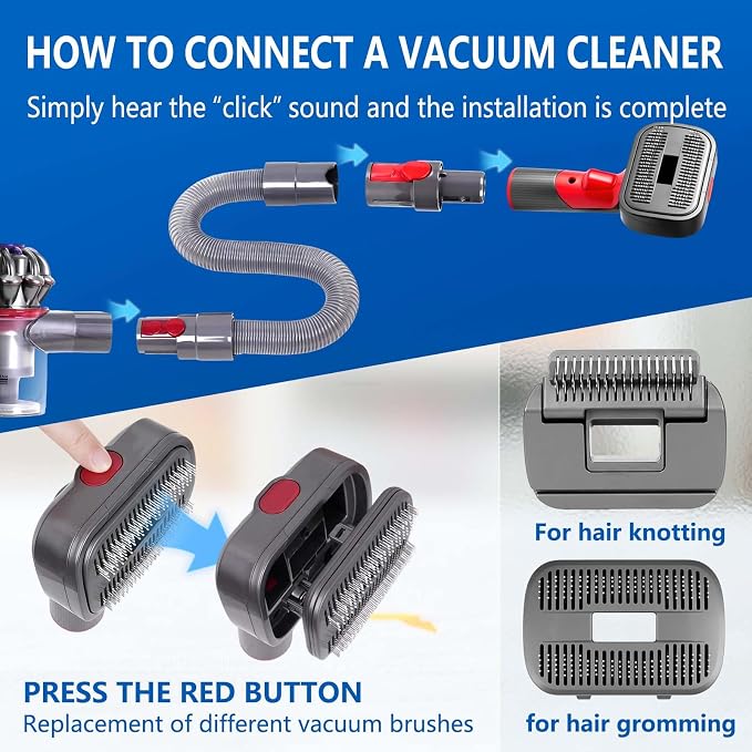 2-in-1 Pet Grooming Kit Compatible - Image 7