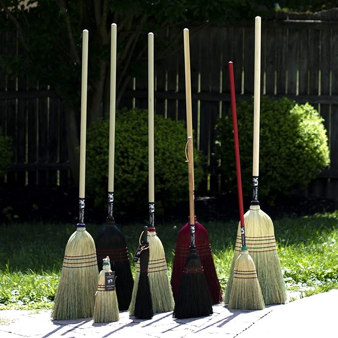 LaPrima Shops Authentic Amish Hand Made All Broomcorn Broom - Image 4