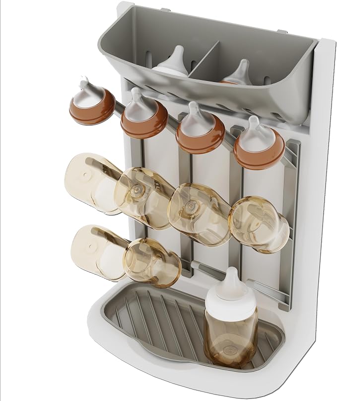 IEEK Baby Bottle Drying Rack, Space Saving Countertop Drying Rack by IEEK
