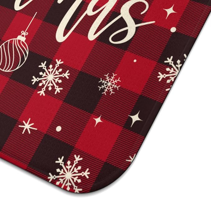 Christmas Kitchen Countertop Dish Drying Mat, Washable Absorbent Countertop - Image 6