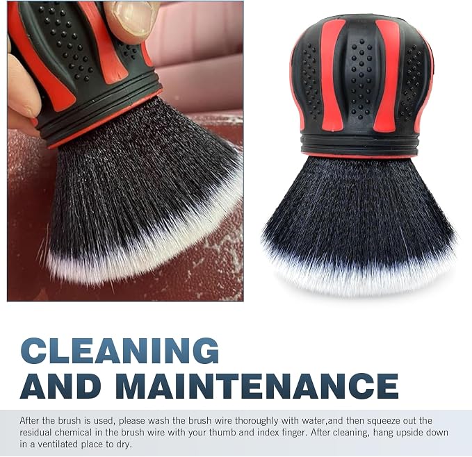 Car Detailing Brush, Non-Slip Handle Ball-Shaped Multi-Function Cleaning Tool - Image 5
