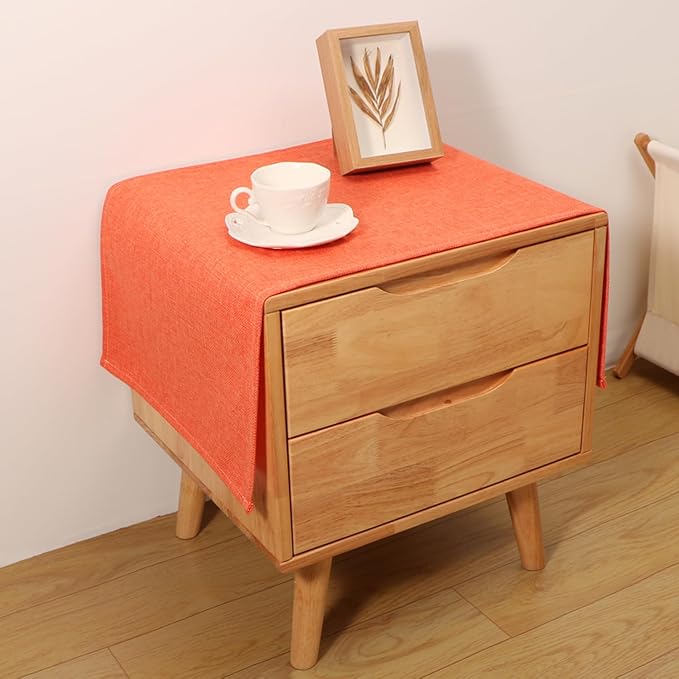 Small Bedside Tablecloth Table Dustcover End Tabletop Home Decoration Fabric by Tablecloth