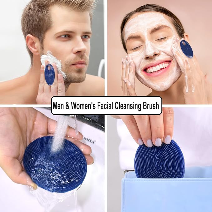 INNERNEED Silicone Face Exfoliating Brush Manual Handheld Facial Cleansing - Image 4