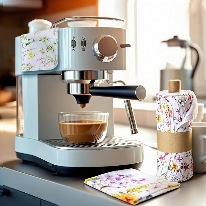 18 Pack Reusable Cleaning Cloths Washable Cotton Kitchen Dish Towels - Image 3