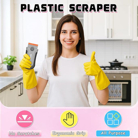DIYSELF 2 Pcs Plastic Razor Blade Scraper - Image 2