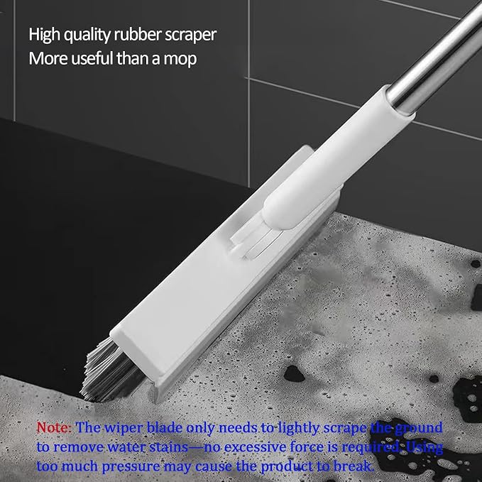Floor Scrubbing Brush with 57" Adjustable Long Handle, 3 in 1 Living Grout - Image 7