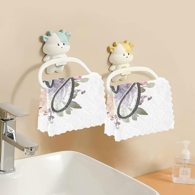 ALAZA Dish Towels Kitchen Cleaning Cloths Super Absorbent Lint Free Bar Tea - Image 5