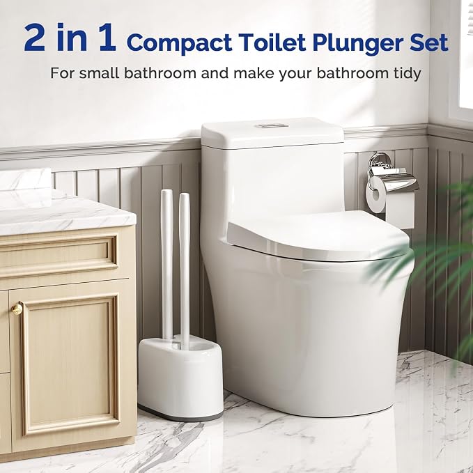 HAMITOR Toilet Plunger and Brush Set - Image 7