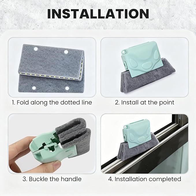 Magic Window Track Cleaner, Window Groove Cleaning Brush Hand-held Magic - Image 5