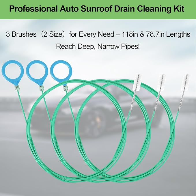Auto Sunroof Drain Cleaning Tool Long Flexible Drain Brush - Image 2
