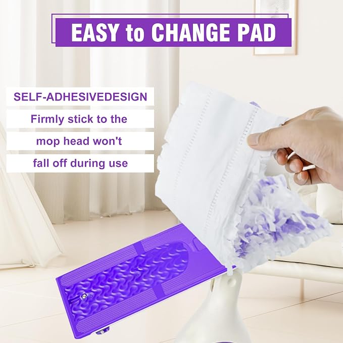 36 Count Purple Disposable Power Mop Refills Pads - Image 3