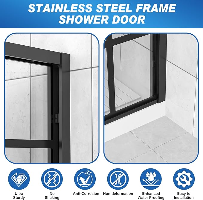 Shower Door, Double Sliding Shower Doors - Image 7
