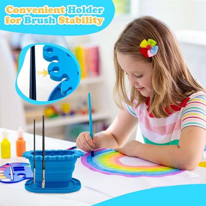 Foldable Silicone Paint Brush Cleaner Cup - Image 7
