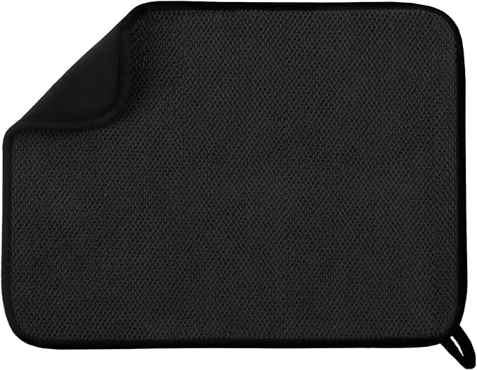 Microfiber Dish Drying Mat, Super Absorbent Kitchen Dish Drying Pad, Reversible by GeeRic
