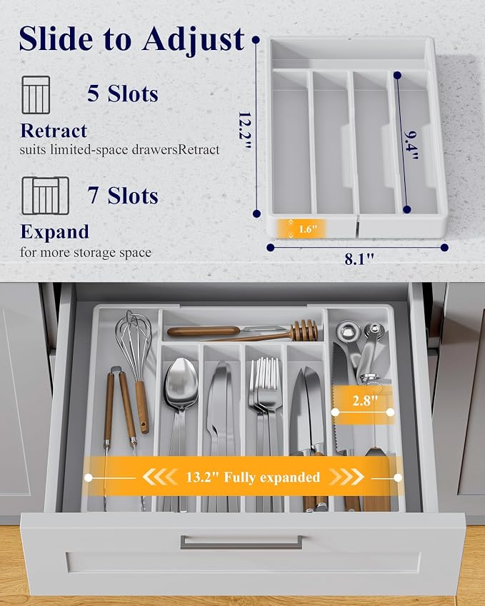 Kitsure Silverware Organizer for Drawers - Image 2
