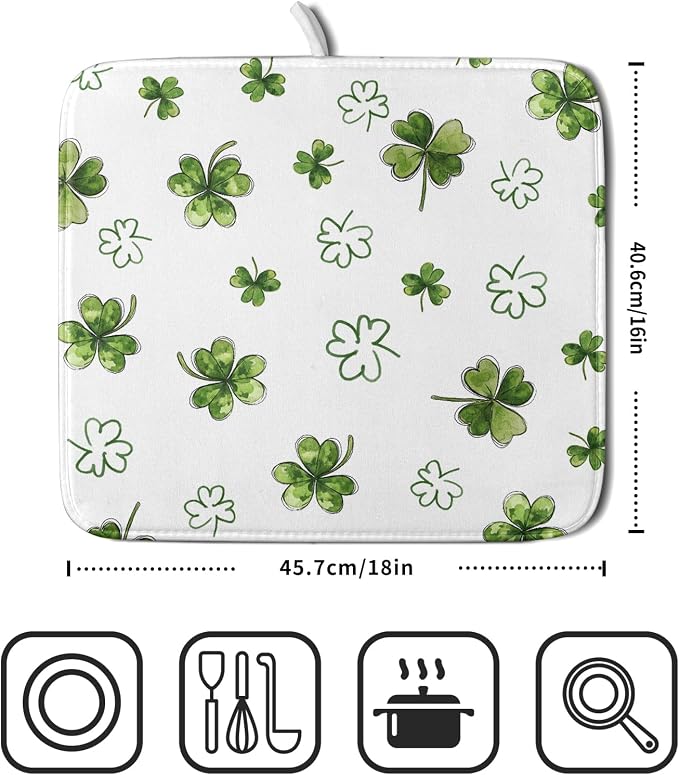 St Patricks Day Dish Drying Mat - Image 2