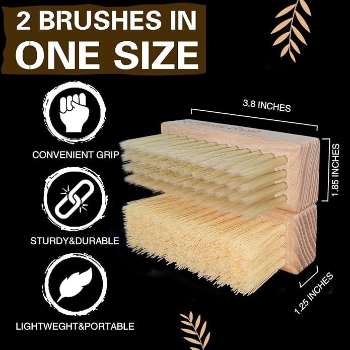 Portable Shoe Cleaning Brush Set of 2 Brushes - Image 7