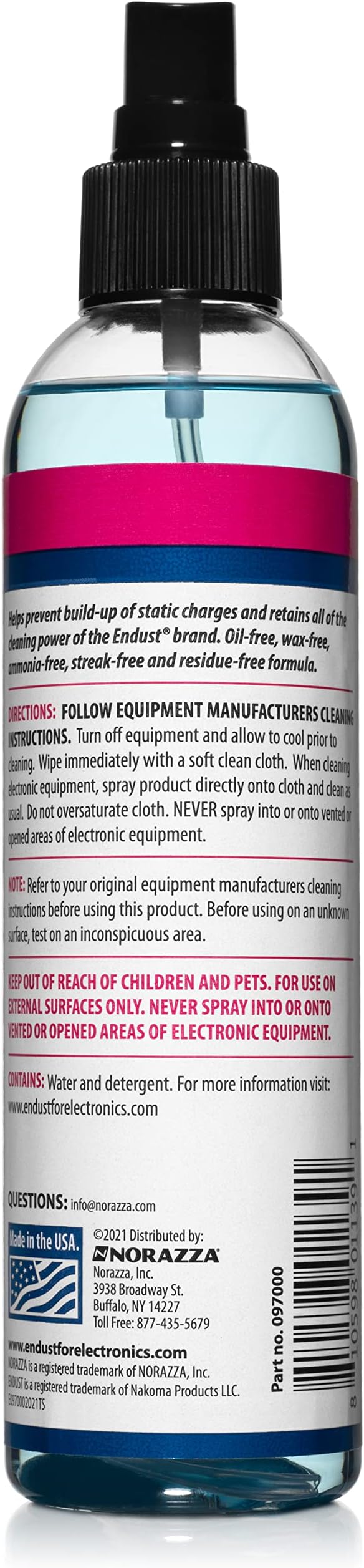 Endust for Electronics; Anti-Static, Screen & Multi-Surface Cleaner Pump Spray; - Image 2