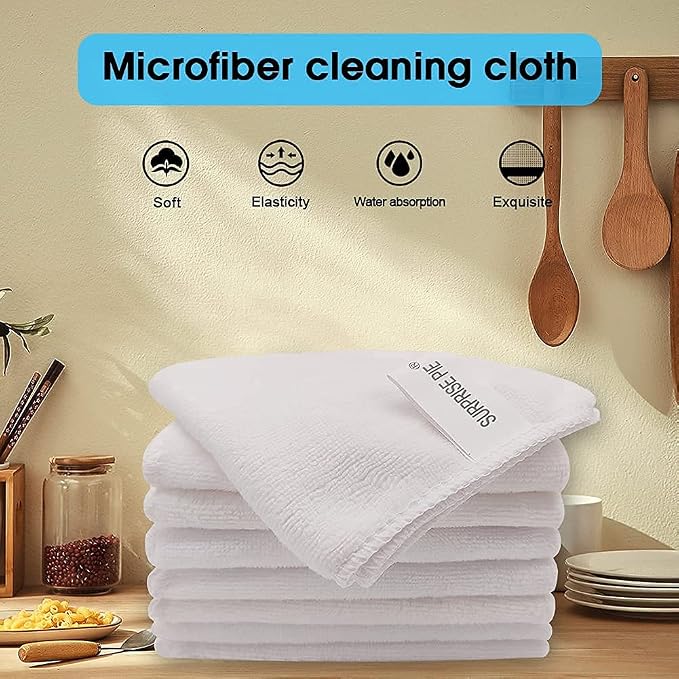 Microfiber Cleaning Cloth-8PK High Absorbent Lint-Free Scratch-Free - Image 6
