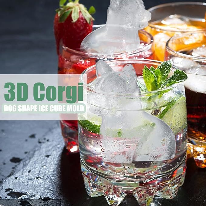 Corgi Dog gifts 3D Ice Cube Mold, Admaison Ice Cube Tray - Image 2