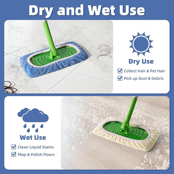 3 Pack Reusable Double-Sided Mopping Pads Compatible - Image 6